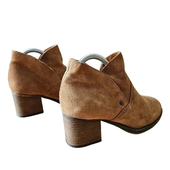 BearPaw Cow Suede Fleece Lined Women's Ankle Boots Size 7.5 - Picture 11 of 16